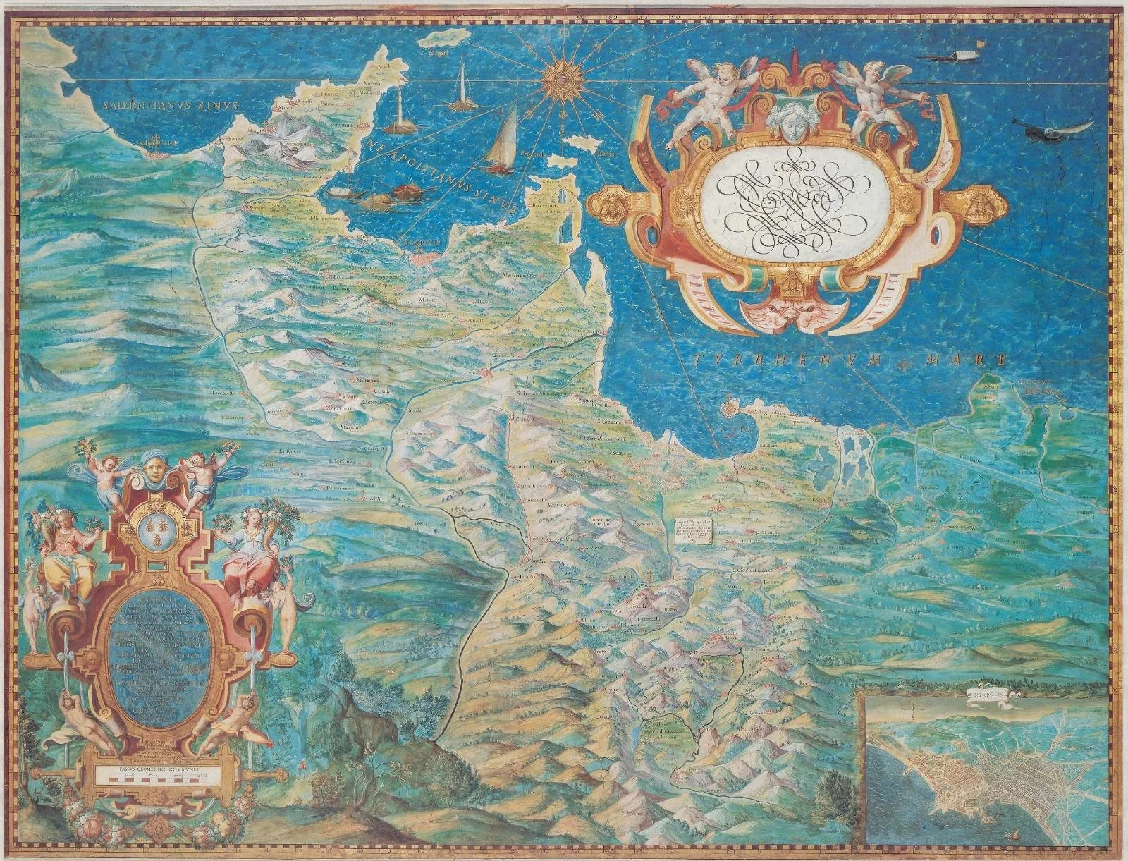 Mappa antica della Valle del Sarno