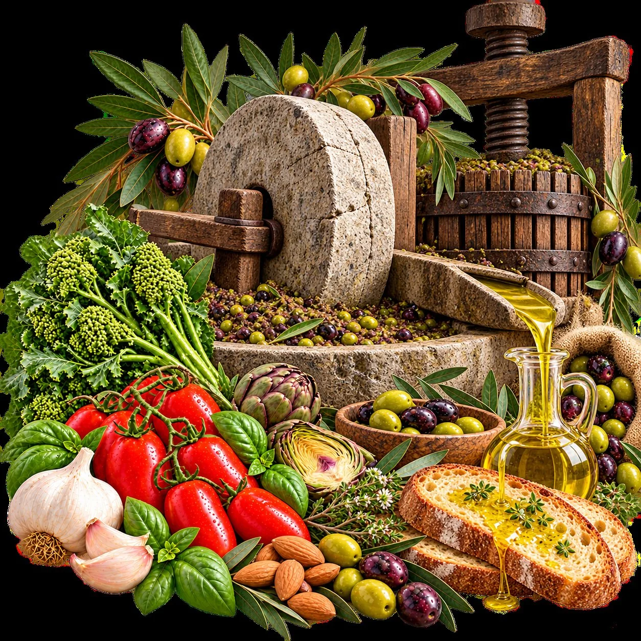 Olive, frantoio e ortaggi della Contrada